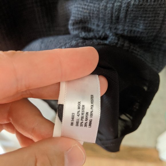 Gap Wool Plaid Gray Mini Dress - Picture 5 of 5